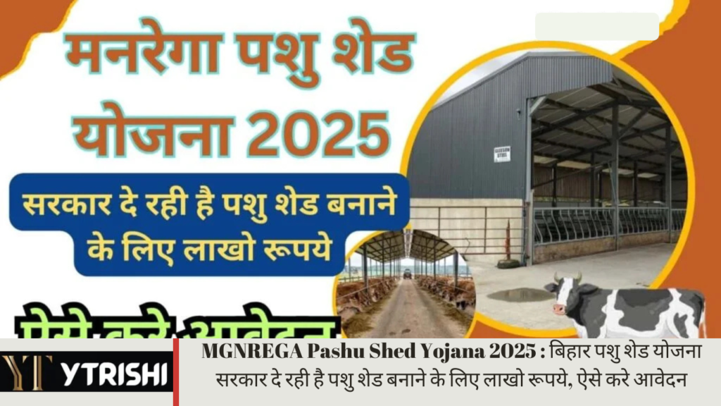 MGNREGA Pashu Shed Yojana 2025 : बिहार पशु शेड योजना सरकार दे रही है पशु शेड बनाने के लिए लाखो रूपये, ऐसे करे आवेदन